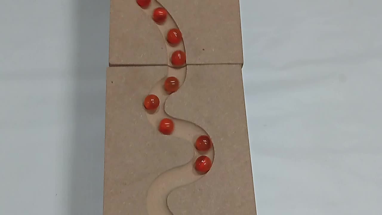 Marble Ran Race ASMR Haba wooden wave slope dumper truck