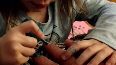 Papa getting his nails done