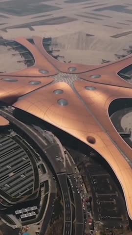 The world's biggest airport opened in Beijing - in the shape of a starfish