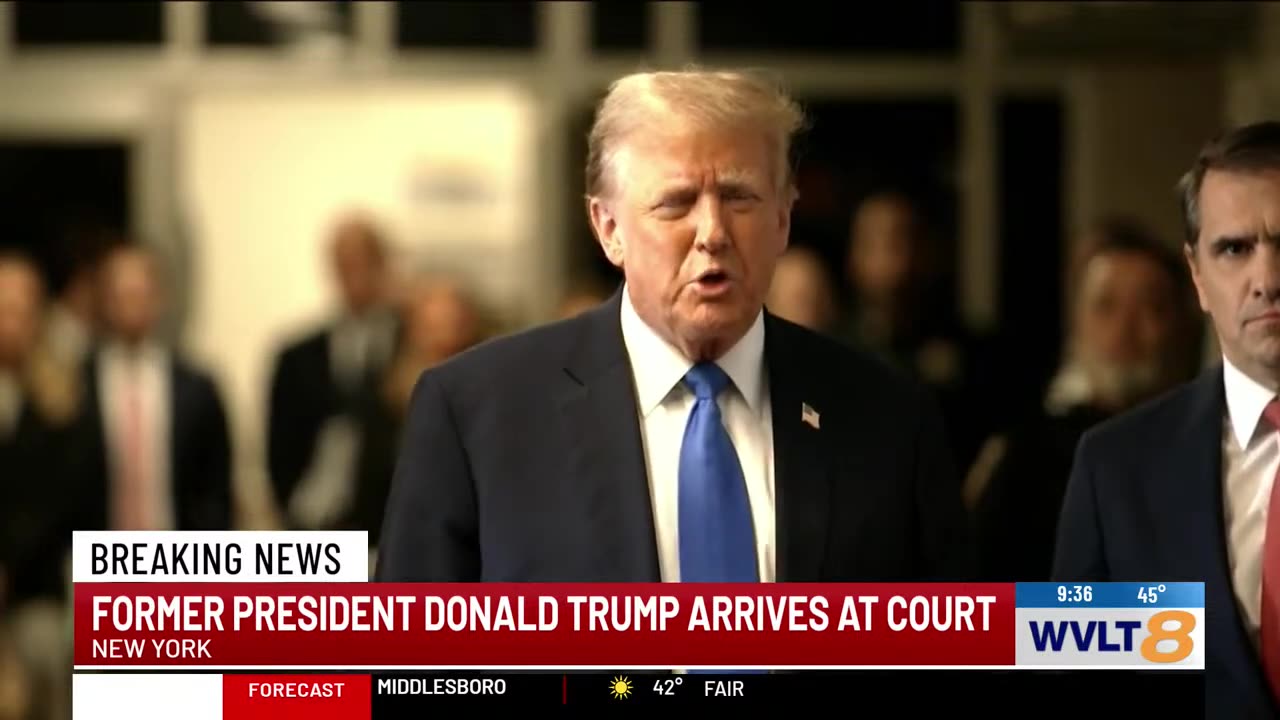 TRUMP in COURT Former President Donald Trump arrived at court