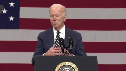 Biden erupts during Pittsburgh infrastructure speech.