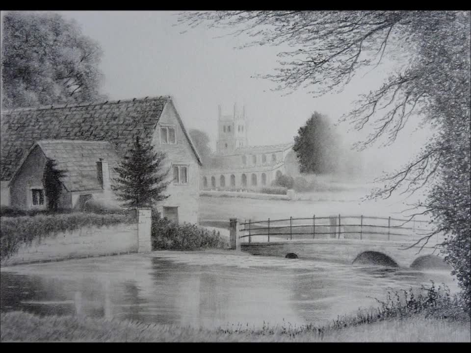 Landscape Drawings with Graphite Pencils, Gallery slideshow