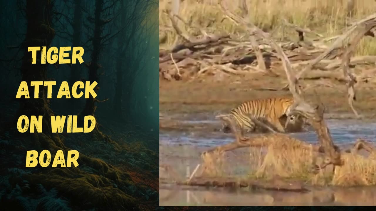 Watch How Tiger Attack On Wild Boar