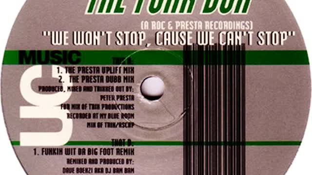 The Funk Box - We Won't Stop,Cause We Can't Stop