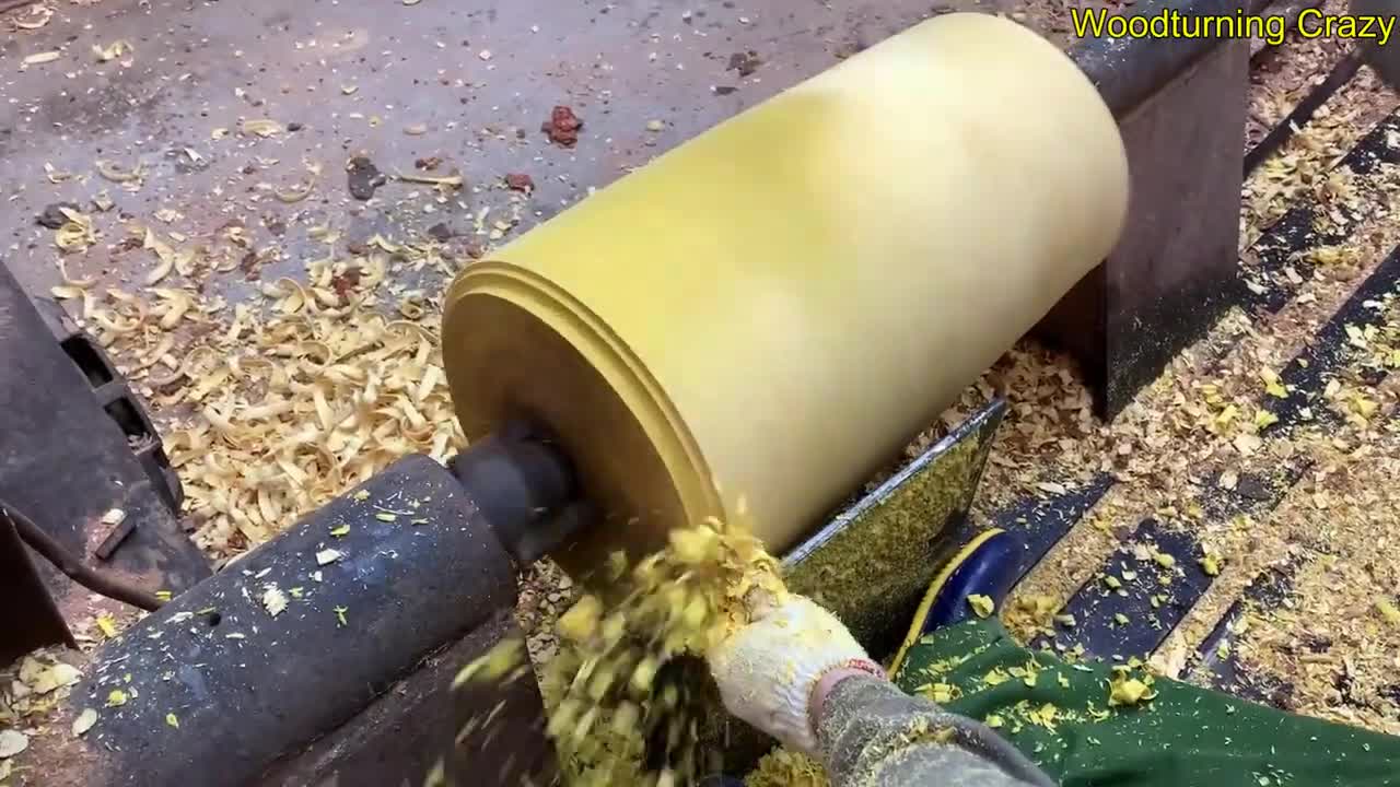 Amazing Woodturning Crazy - Great Hand Crafting Skills On Wood Lathe