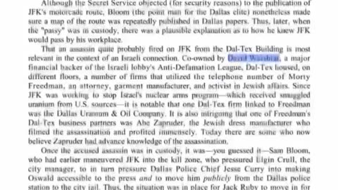 The Jews killed Kennedy