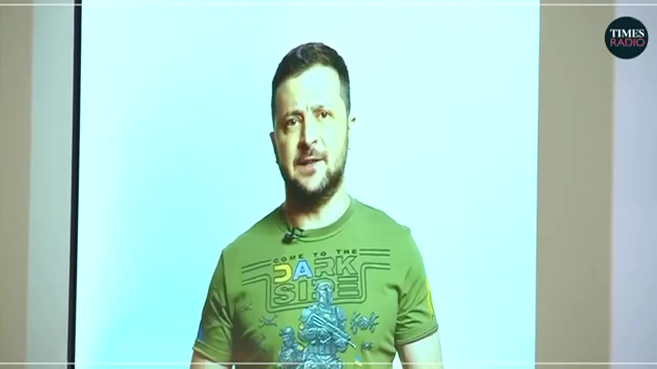 Zelensky appeared at the VivaTech trade show in Paris as a hologram