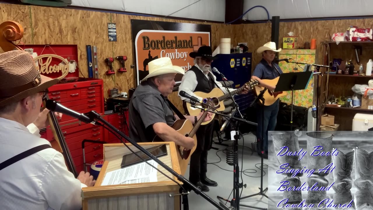 Dusty Boots Preaching & Singing At Borderland Cowboy Church