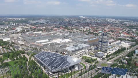 Origin of BMW Automobile Welt in Munich Germany