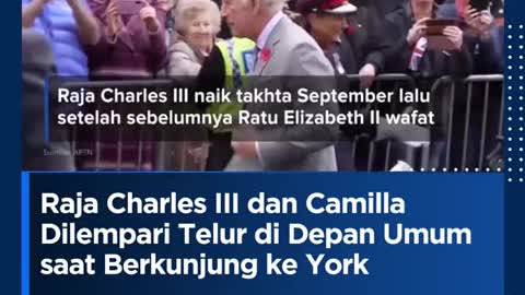 King Charles Ill and camillawas egged publicly on a visit to York