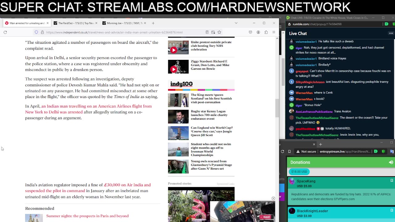 LIVE: 7/6/23: Cocaine At The White House, Vivek Closes In On DeSantis, Ana Kasparian Fallout