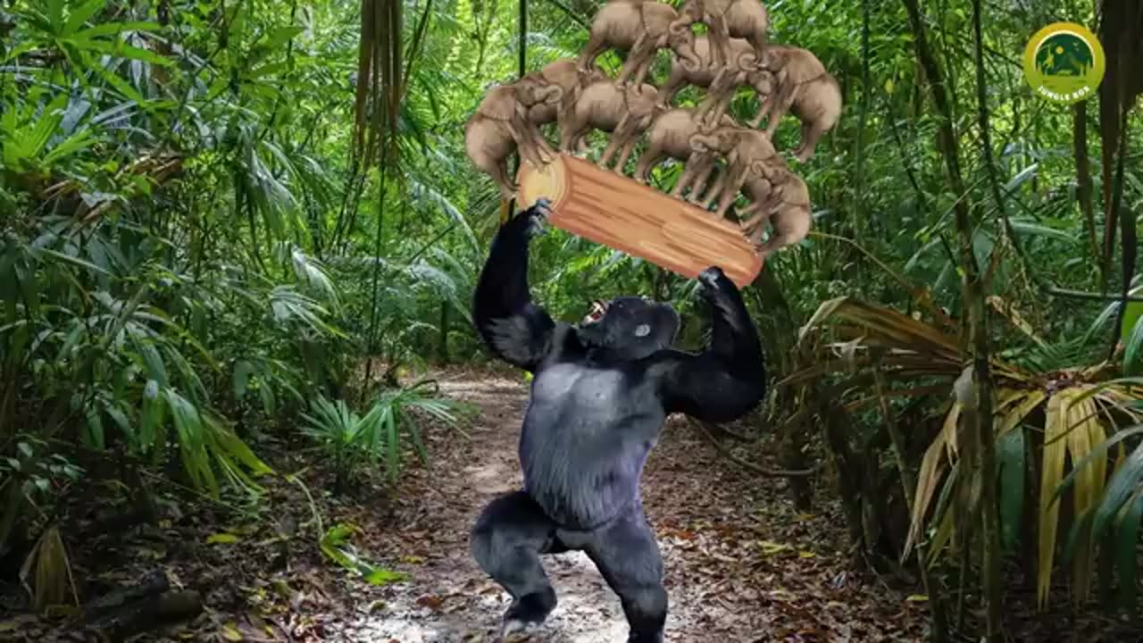 Lion vs Gorilla fight