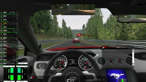 Assetto Corsa testing Ford Mustang 2015 around Nurburgring Nordschleife Tourist