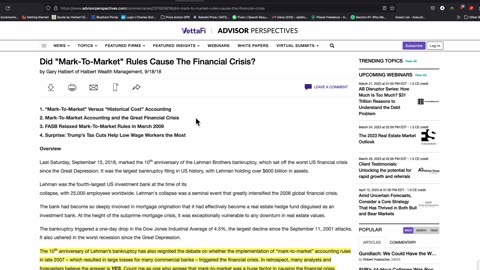 Markets will create order out of chaos, SVB was a Gordon Gekko move because of it's market positions.