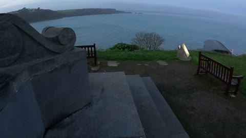Walking up to castle hill. Tenby Wales. 27th Oct 2022