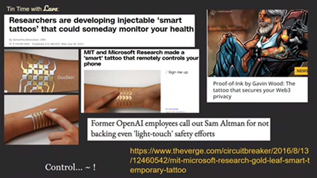 Battle for Humanity:Smart Tattoos, 5G Health & Nanotech By Injection, Dystopic Present!