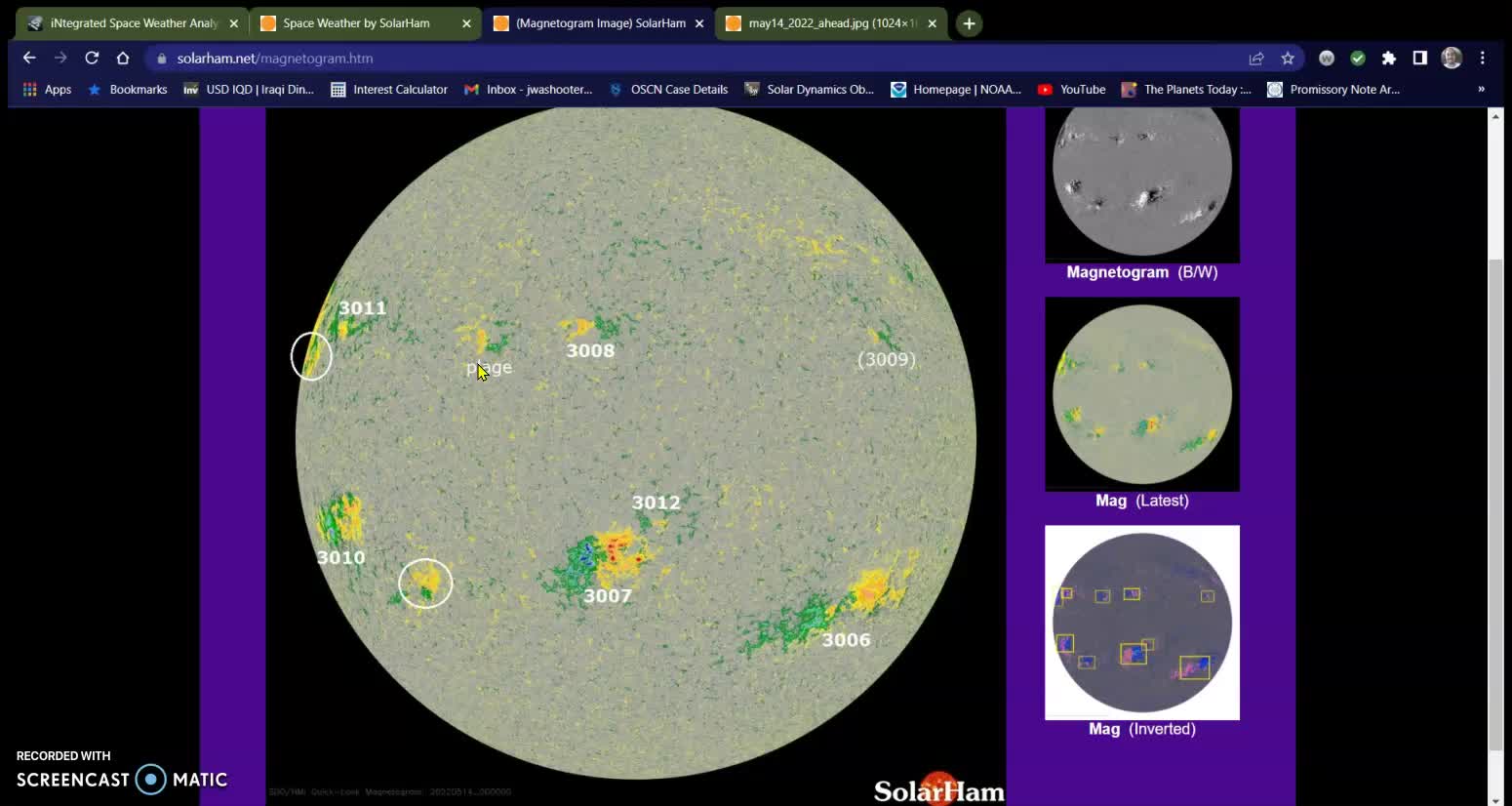 Filament snap, Lunar Eclipse, MASSIVE sunspot group 05-14-22