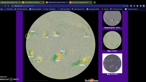 Filament snap, Lunar Eclipse, MASSIVE sunspot group 05-14-22