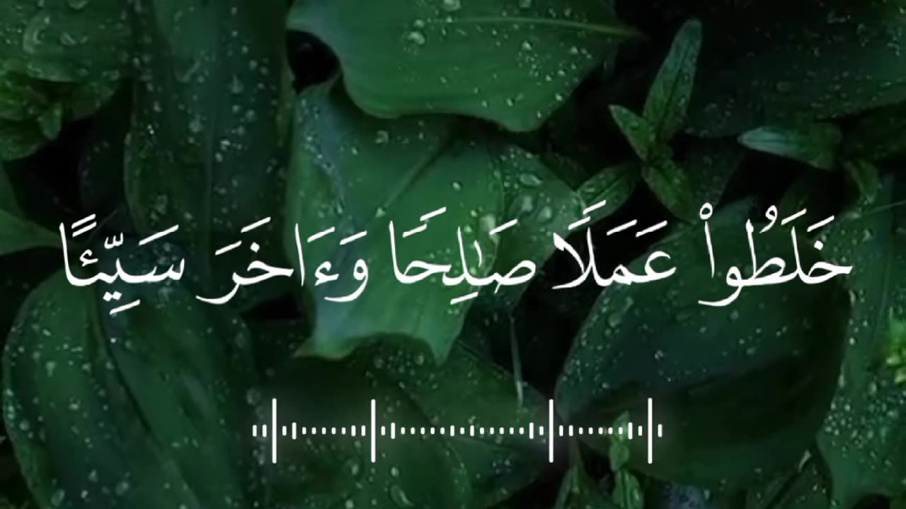 #قرآن |#سورة #التوبة |#الآية 102 #Quran |#surah #at_taubah #Quranic #verse 102