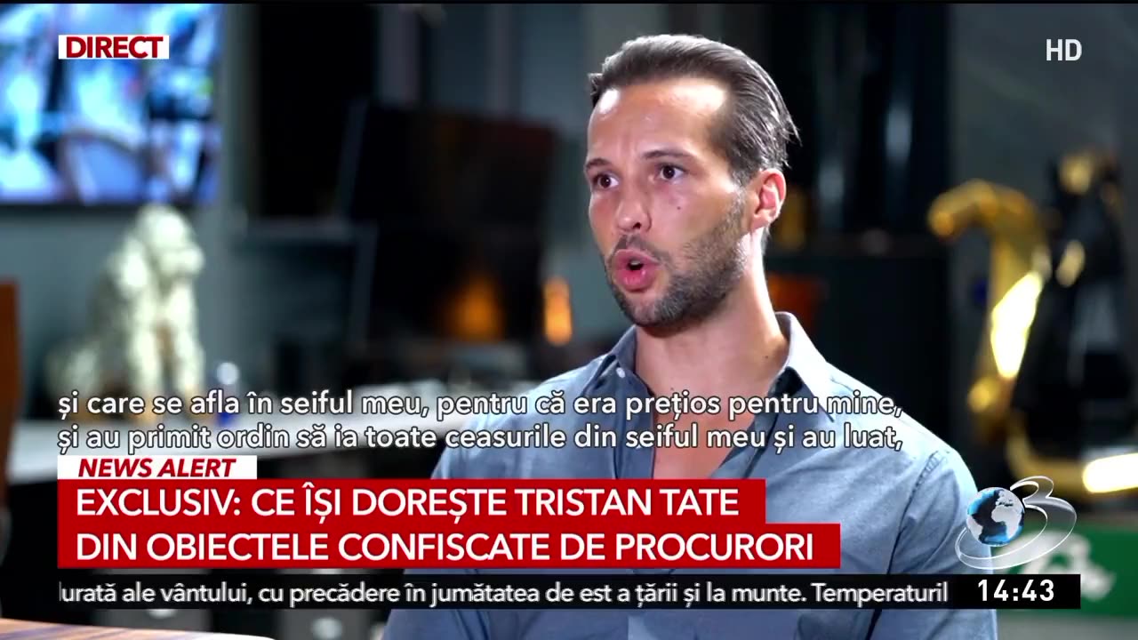 Tristan Tate reveals DIICOT took one of his most precious gifts 💔