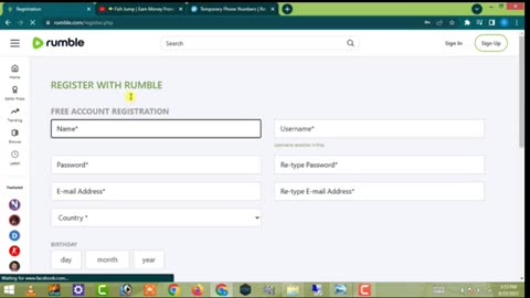 How to make rumble account