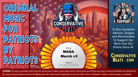 Conservative Beats - Album: Red, White and Hick-Hop - Single: MAGA March ( Version 3 )