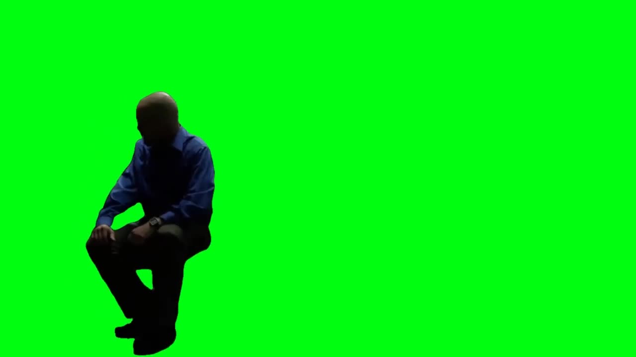 GREEN SCREEN - Walter White sitting down