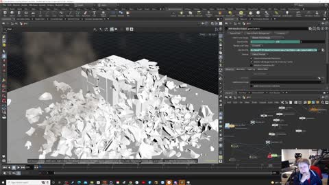 Hard Assets: Improving the destruction and first try exporting to Cinema 4d.