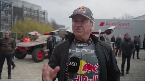 Great enthusiasm for the Dakar winners from Audi - Carlos Sainz, Driver, Audi Sport GmbH