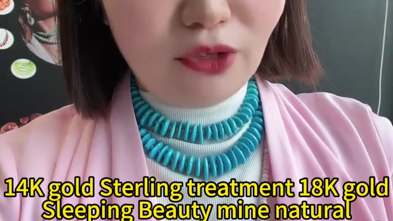 GN-20241111-06 14K gold Sterling treatment 18K gold Sleeping Beauty mine natural Sterling treatment