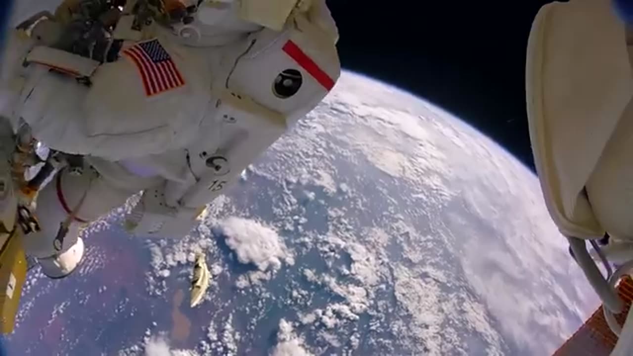 Astronauts accidentally lose a shield in space
