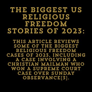 Trending Today in the NEWS for Christians 12-24-23