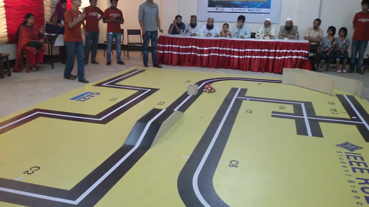 Line follower robot video. Robo tour and programming contest -2015 (RUET)