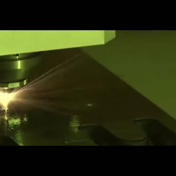 When NC tool processing is in progress! Is this laser cutting? But is it aluminum or something