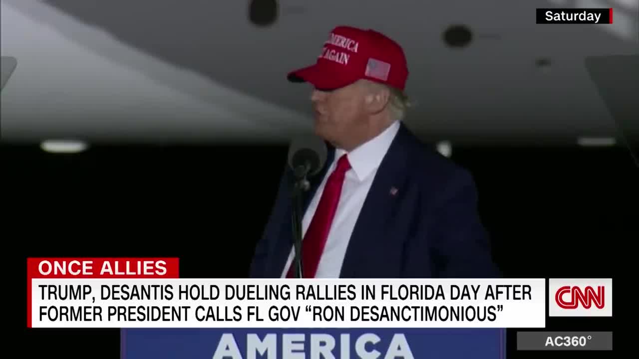 Trump and DeSantis rivalry spills into public view