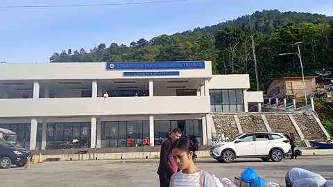 PANORAMA ALAM DANAU TOBA DARI PELABUHAN TIGARAS SAMPAI PELABUHAN SIMANINDO