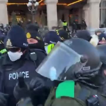 Seniors trampled by Mounted units in Ottawa.