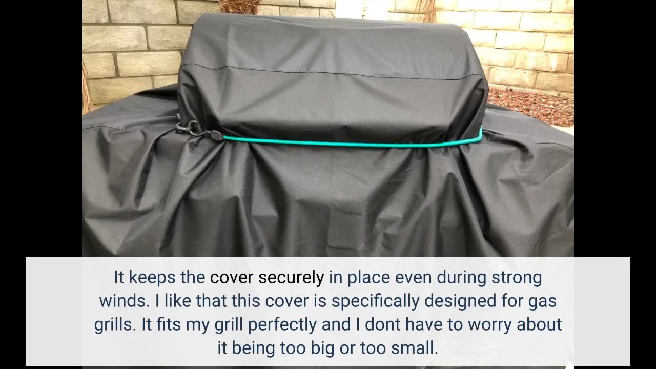 Customer Reviews: Sponsored Ad - Unicook Heavy Duty Waterproof Barbecue Gas Grill Cover, 65-inc...