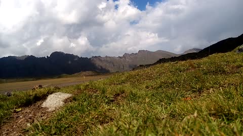 near Elbrus plateau tract german airfield, ground squirrels