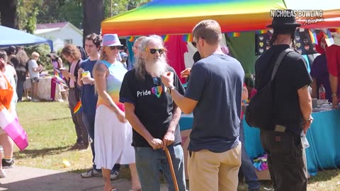 LGBTQ Atheist LOSES IT on Street Preacher at Pride Festival!