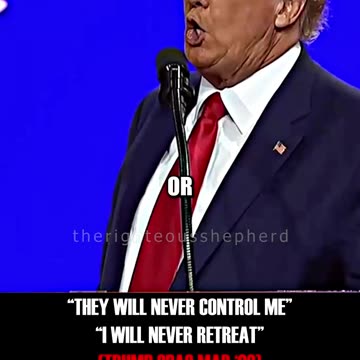 President Trump: "They Will Never Ever Control Me" "I Will Never Retreat" 🔥