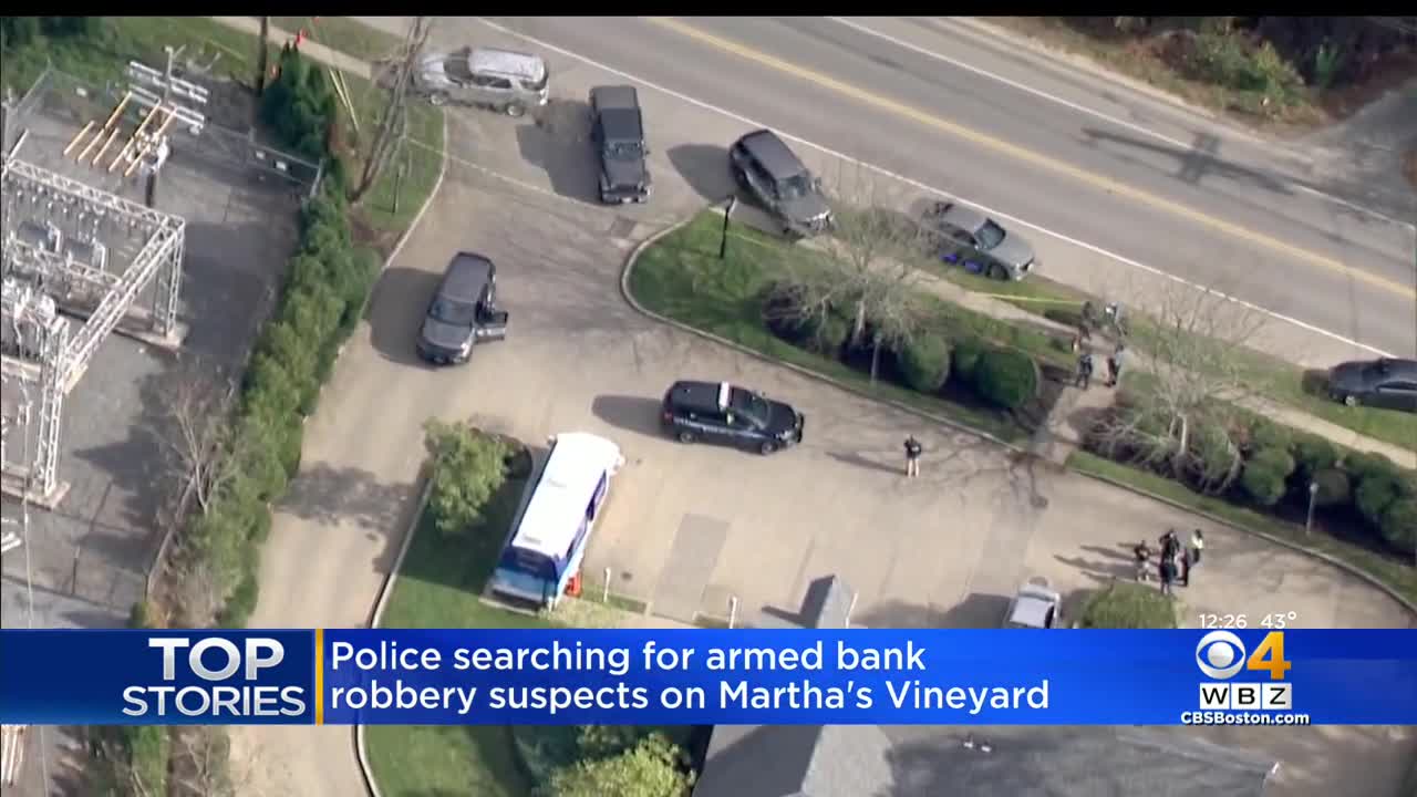 No one hurt in armed bank robbery on Martha's Vineyard