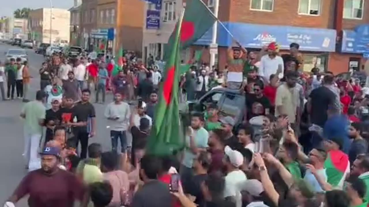 A demonstration took place in Hamtramck, Michigan