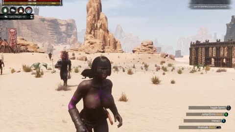 Conan Exiles farming barkeeper in cages busty Boobs breast expansion huge tits #conanexiles