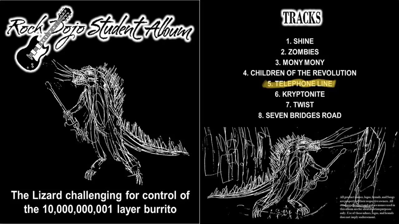 Rock Dojo Student Album #20 “Lizard”: Telephone Line (ELO Cover) Track 5