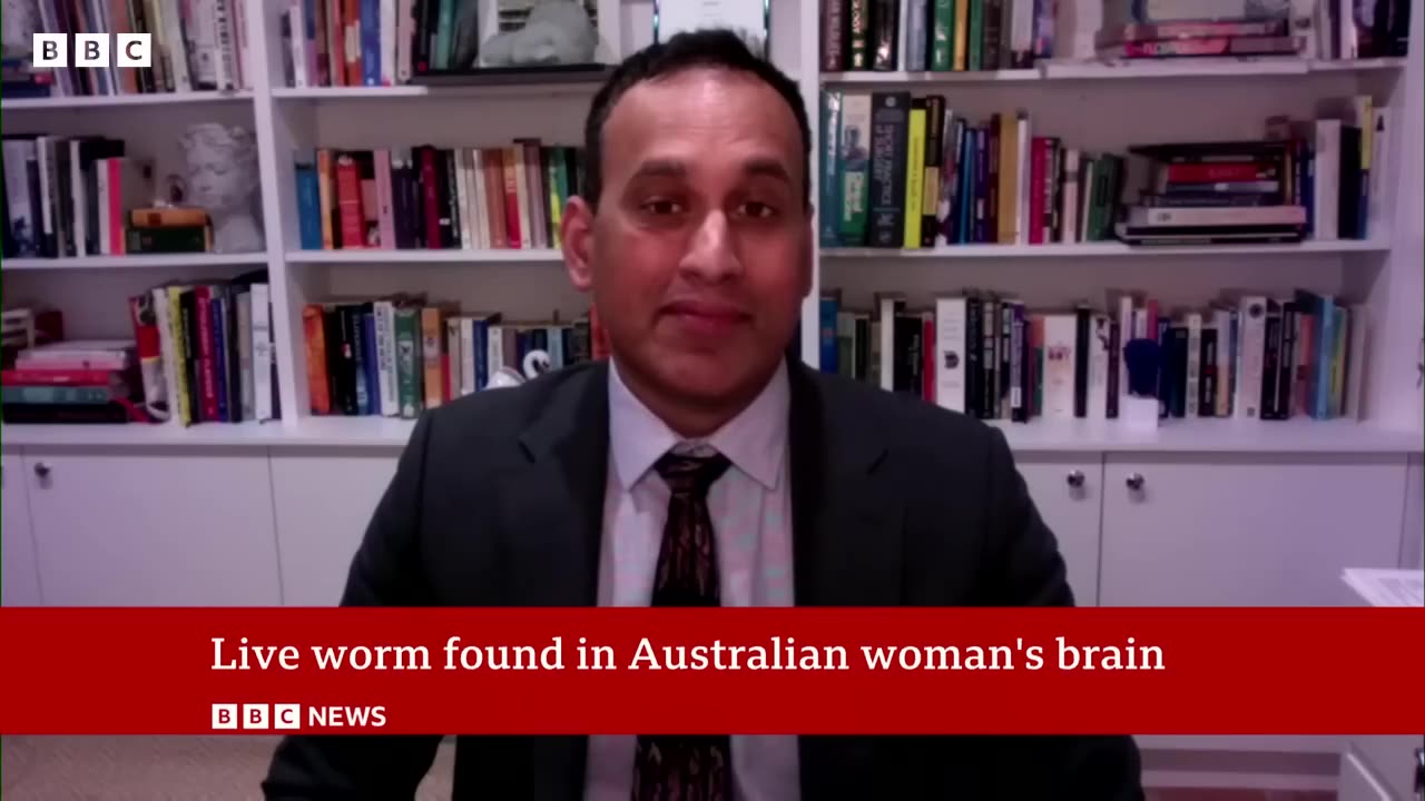 Live worm found in Australian woman's brain - BBC News