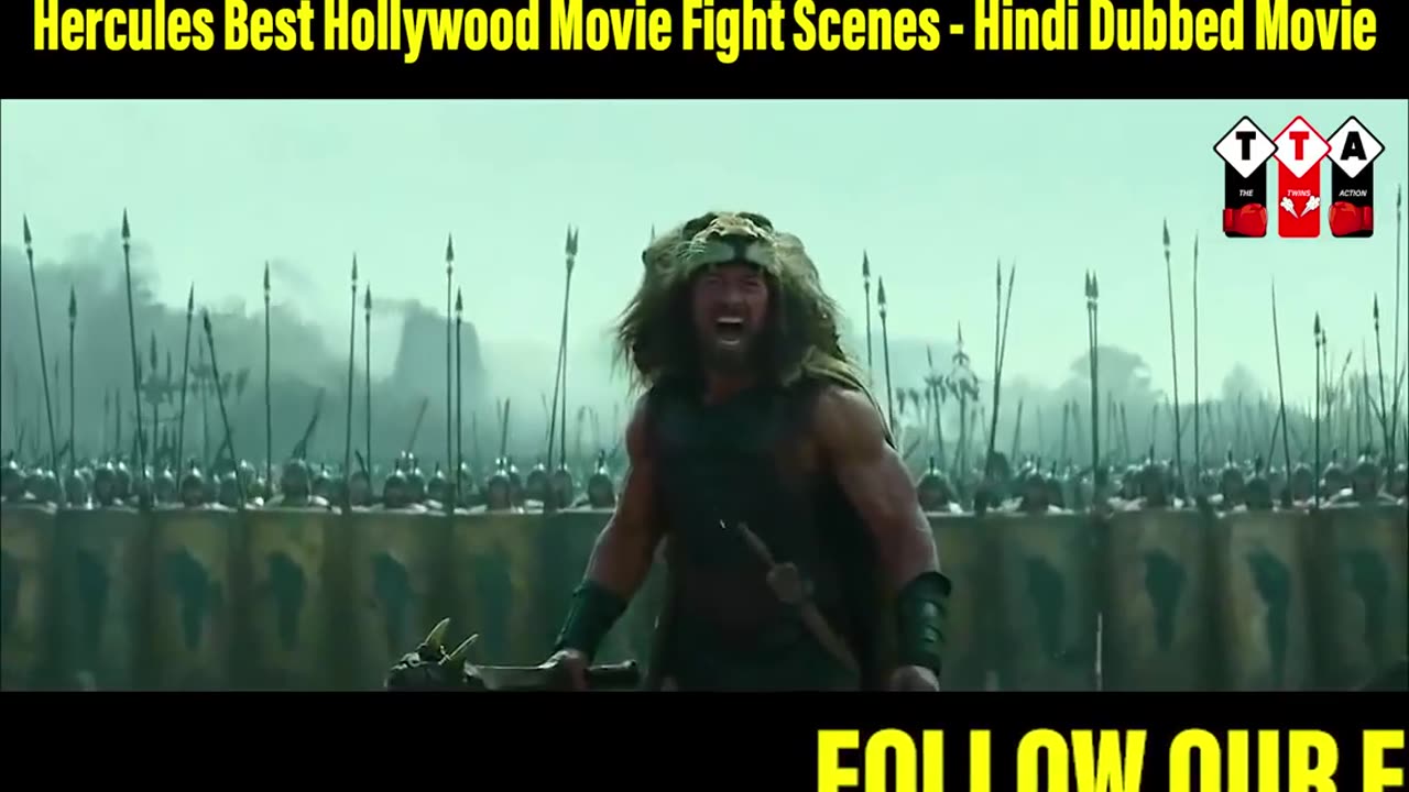 Hercules Best Hollywood Movie Battle Field Fighting Scene in Hindi Dubbed - Dwayne Johnson, Ian