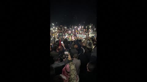 Hamas gunmen handover two Russian women hostages to the Red Cross in Gaza's Khan Yunis