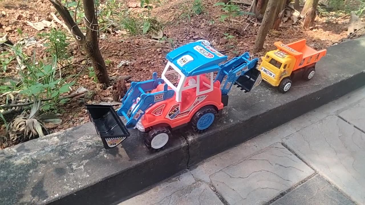 JCB AND LORRY TRUCK EXCAVATION FOR KIDS