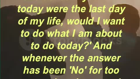 “For the past 33 years, I have looked in the mirror every morning and asked myself